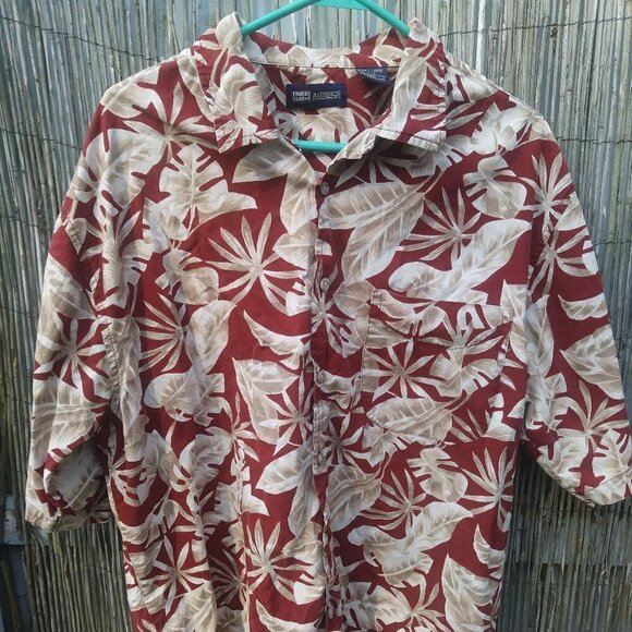 Faded Glory Hawaiian Button Down Men - L - Picture 2 of 12